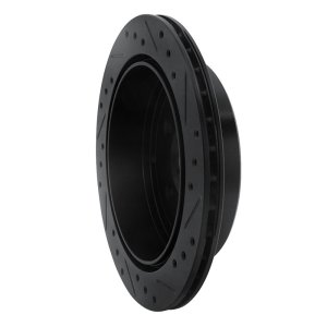 Mazda 929 Brake Rotor (1) - Rear Left - R1 Concepts - Drilled & Slotted - Black - `92-`06